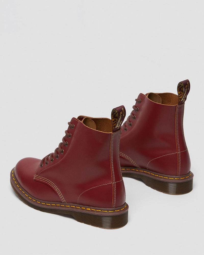Dr Martens 1460 Vintage Made in England Snørestøvler Dame Rød | DK 212OKI